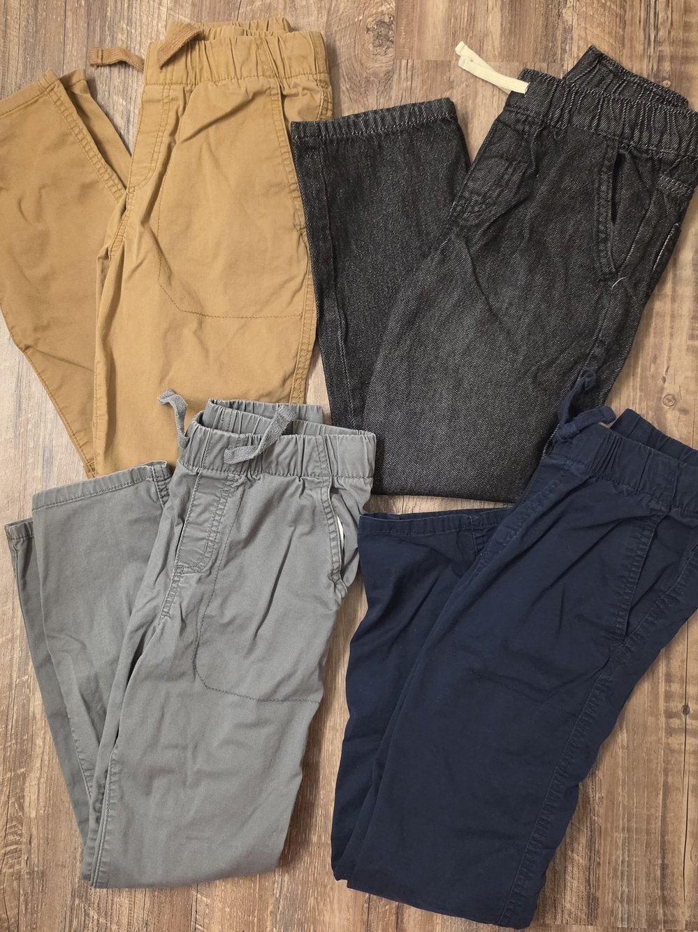 10 Slim Cat & Jack Boys Pull-On Stretch Chino Pants Lot of 4 Bundle